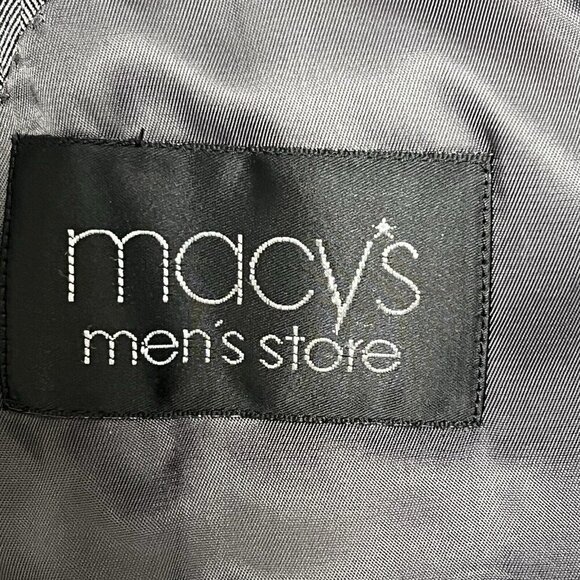 Lauren Ralph Lauren Suit Jacket Men’s 46R Sport Coat Gray Silver Herringbone - Picture 7 of 14